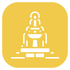 Village Fountain Vector Icon