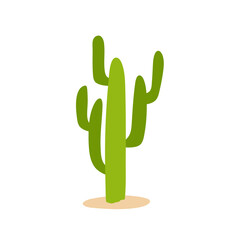 Obraz premium Cactus plant illustration. Flat design vector illustration.