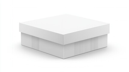 Empty white square gift box (3)