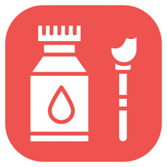 Fabric Paint Vector Icon