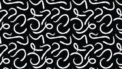 abstract hand drawn black and white doodle pattern background