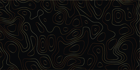 Geographical contour pattern with artistic interpretation and abstract form

