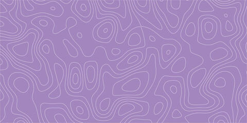 Stylized continuous contour pattern with geographic and terrain influences

