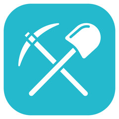 Pickaxe and Shovel Icon