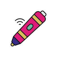 Digital Pen icon isolated on a white background. Vector illustration.