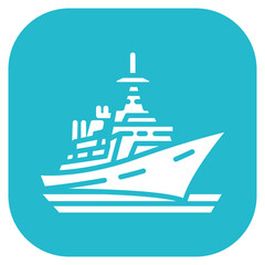 Naval Destroyer Icon © SAMDesigning