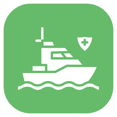 Obraz premium Patrol Boat Icon