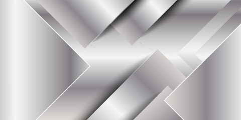 Fototapeta premium silver Grunge background with stripes. Grungy damaged wallpaper with geometrical shapes.