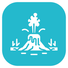 Fototapeta premium Geyser Eruption Icon