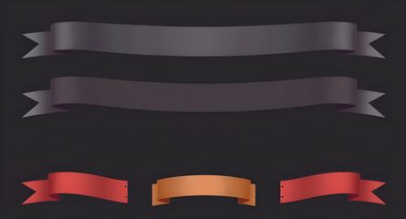 Obraz premium ribbon set