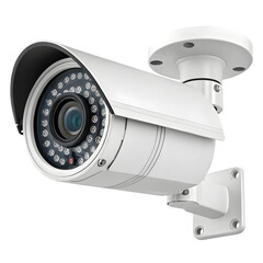 High-Definition Security Camera: CCTV Surveillance System on transparent background