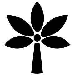 Beautiful simple summer tree leaf for stylish creative concepts