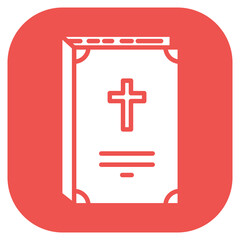 Fototapeta premium Funeral Program Vector Icon