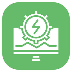 Energy Monitoring Vector Icon