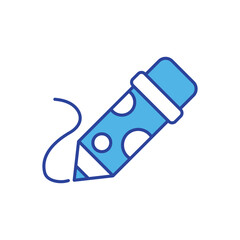 Pencil icon isolated on a white background. Vector illustration.