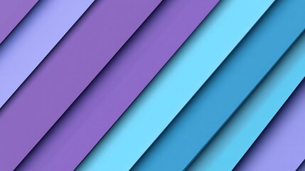 Fototapeta premium Abstract layers diagonally arranged in blue and purple hues for background