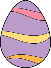 Colorful colored Easter egg for kids. 