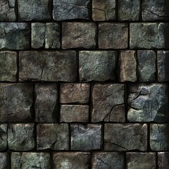 Obraz premium Stone wall background made out of old stones.