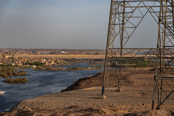 aldea Nubia en la ciudad de Asuam frontera con Sudan