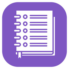 Obraz premium Study Notes Vector Icon