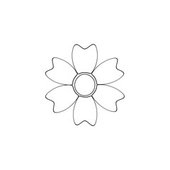 flower line art