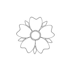 flower line art