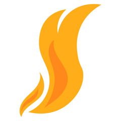 Naklejka premium Flame Vector Element