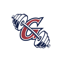 gym logo design vector 