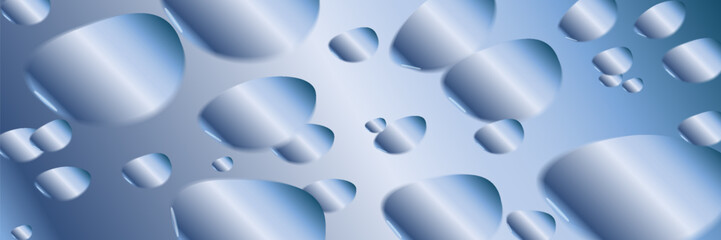 Dark blue metal abstract background with shiny rock shape graphic. Modern blue gradient circle. 