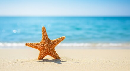 Sun-Kissed Shore Star AI Generated