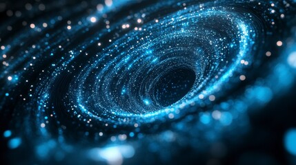 Obraz premium Stunning Cosmic Swirl with Bright Stars and Deep Space Visualization