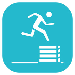 Box Jump Vector Icon