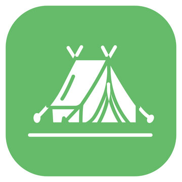 Luxury Camp Vector Icon