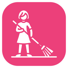 Sweeping Porch Vector Icon
