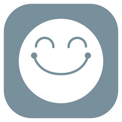 Obraz premium Beaming Face with Smiling Eyes Vector Icon