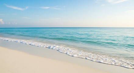 Fototapeta premium Azure Embrace: Coastal Serenity AI Generated