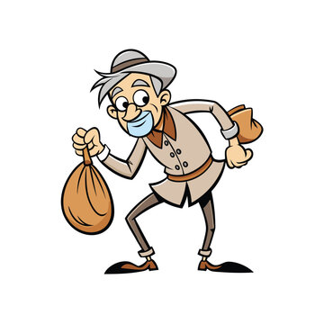 recommend clip art:  old man dancing happily