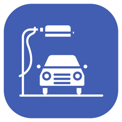 Car Wash Station Vector Icon