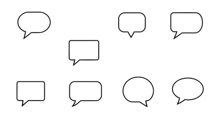 speech bubble art for texting space