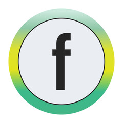 Obraz premium Environmental Grade Lowercase Letter f Icon with Green to Yellow Gradient Circle – Eco-Friendly Label for World Environment Day and Sustainability Awareness