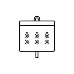 vector illustration of a blank sign