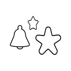 christmas star shaped cookie