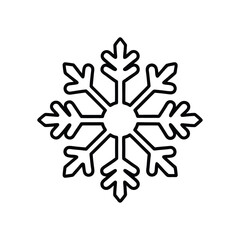 snowflake on white background