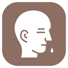 Postnasal Drip Vector Icon