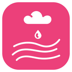 Monsoon Streams Vector Icon