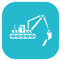 Dredging Vessel Vector Icon