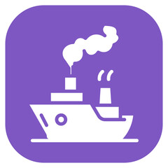 Harbor Rail Line Vector Icon