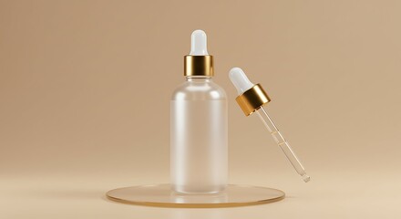 Photos of mock up product for cosmetic