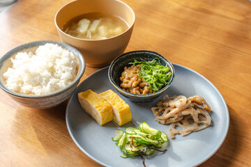 和食朝ごはんのヘルシープレート