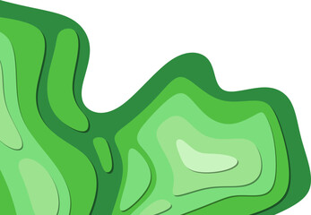 Topography Corner Border